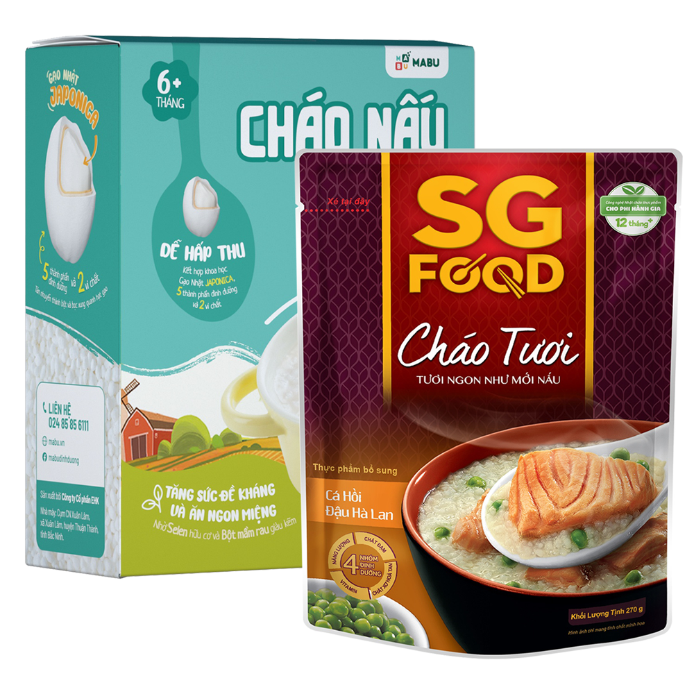 Cháo ăn dặm cho bé
