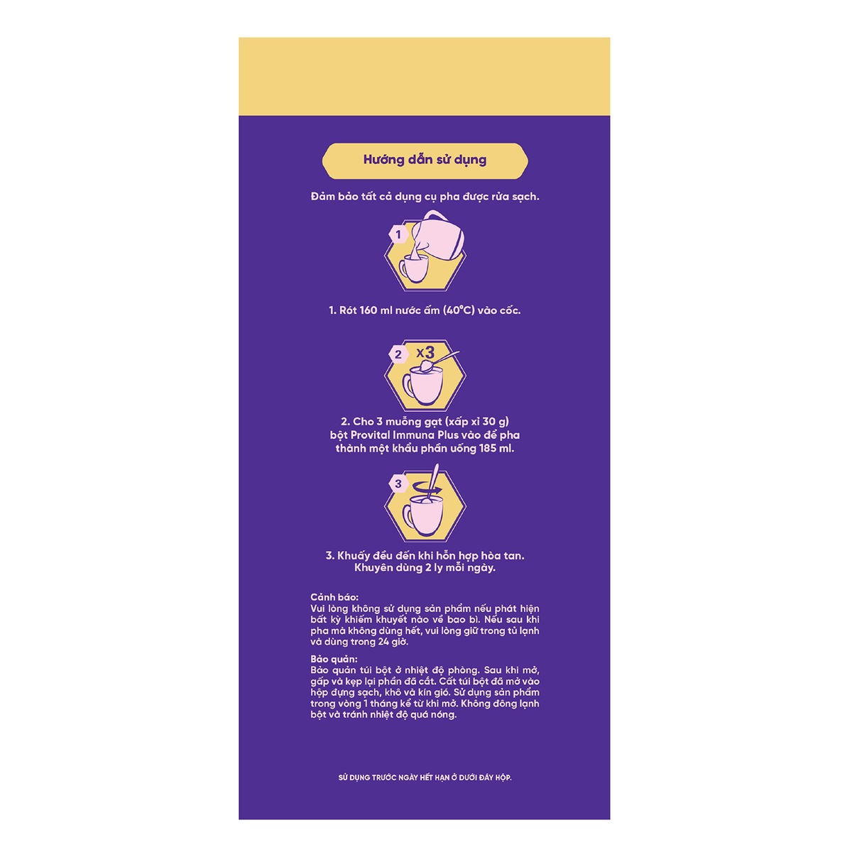 Thực phẩm bổ sung Provital Immuna Plus 960g - góc nghiêng