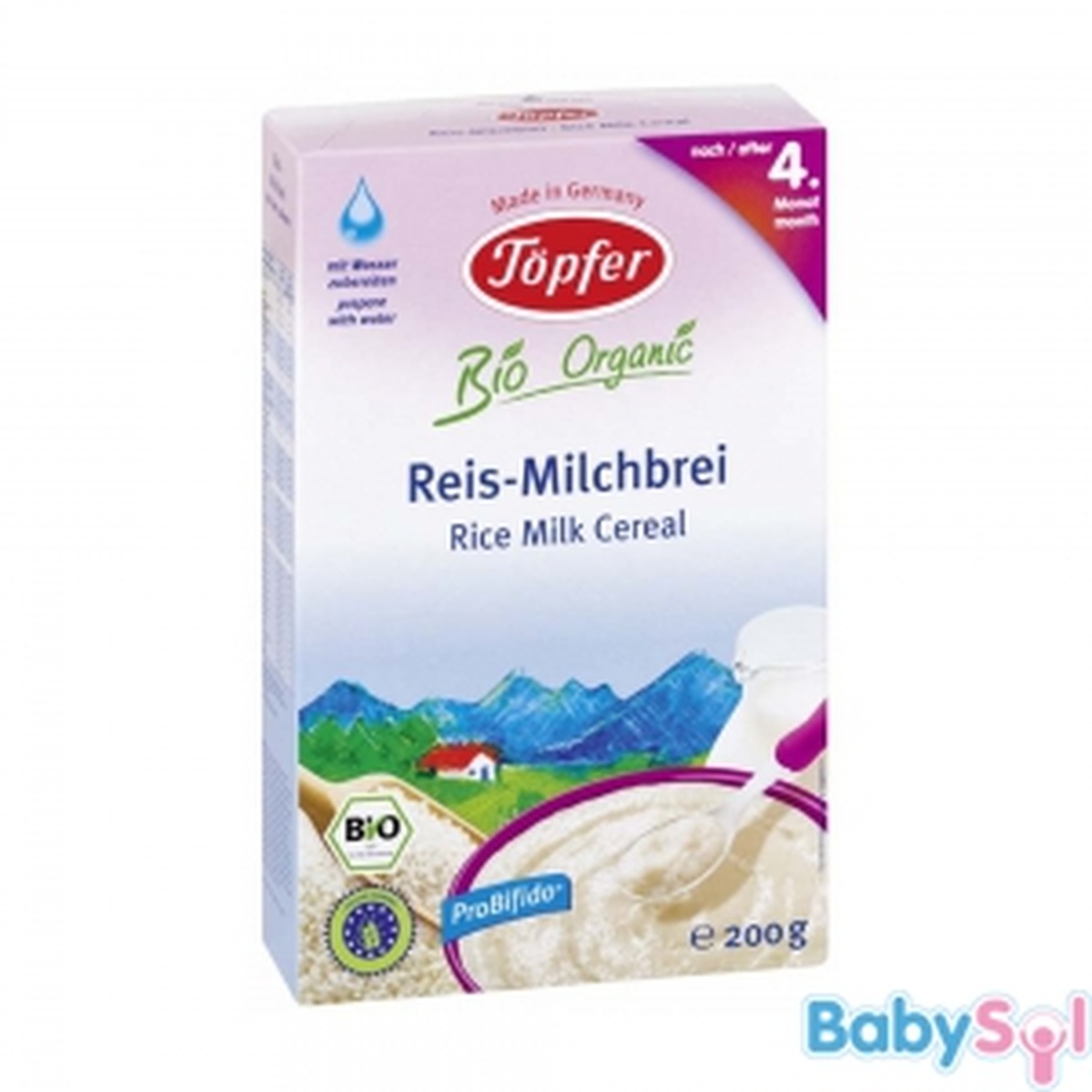 Bột Topfer NC gạo sữa 60453 - mặt trước