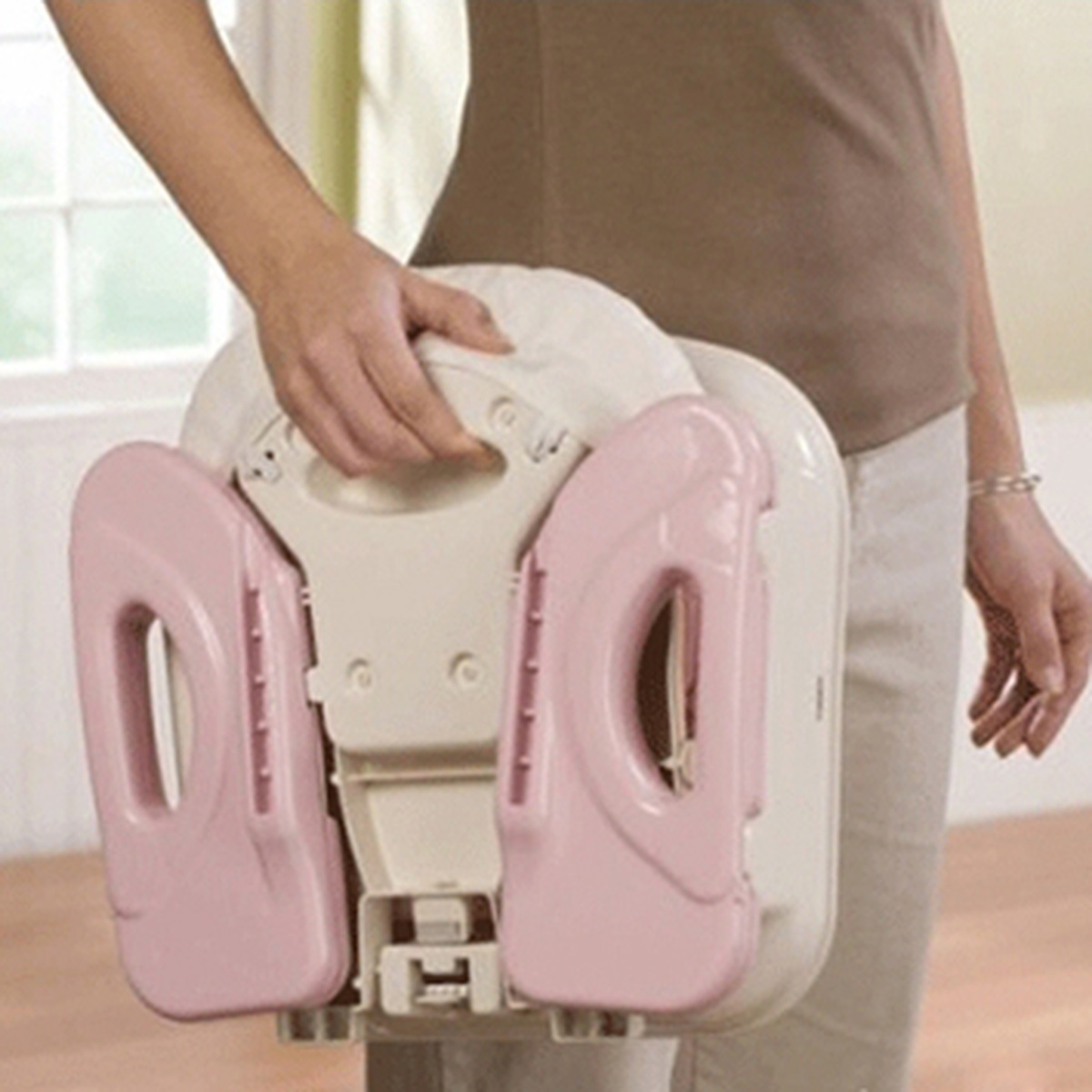 Ghế ăn bột Summer Infant Deluxe SM13060 hồng cho bé - mặt phải