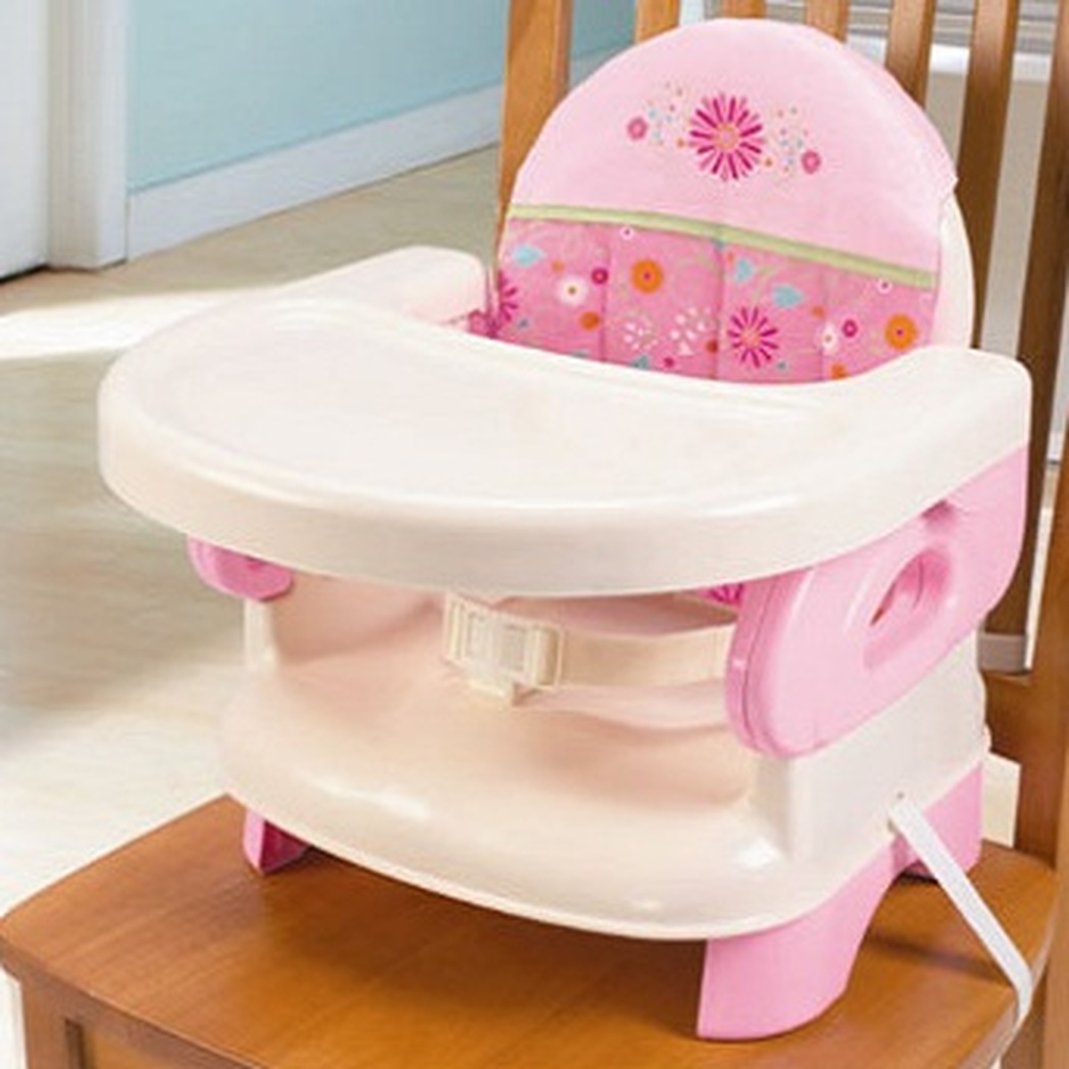 Ghế ăn bột Summer Infant Deluxe SM13060 hồng cho bé - mặt sau