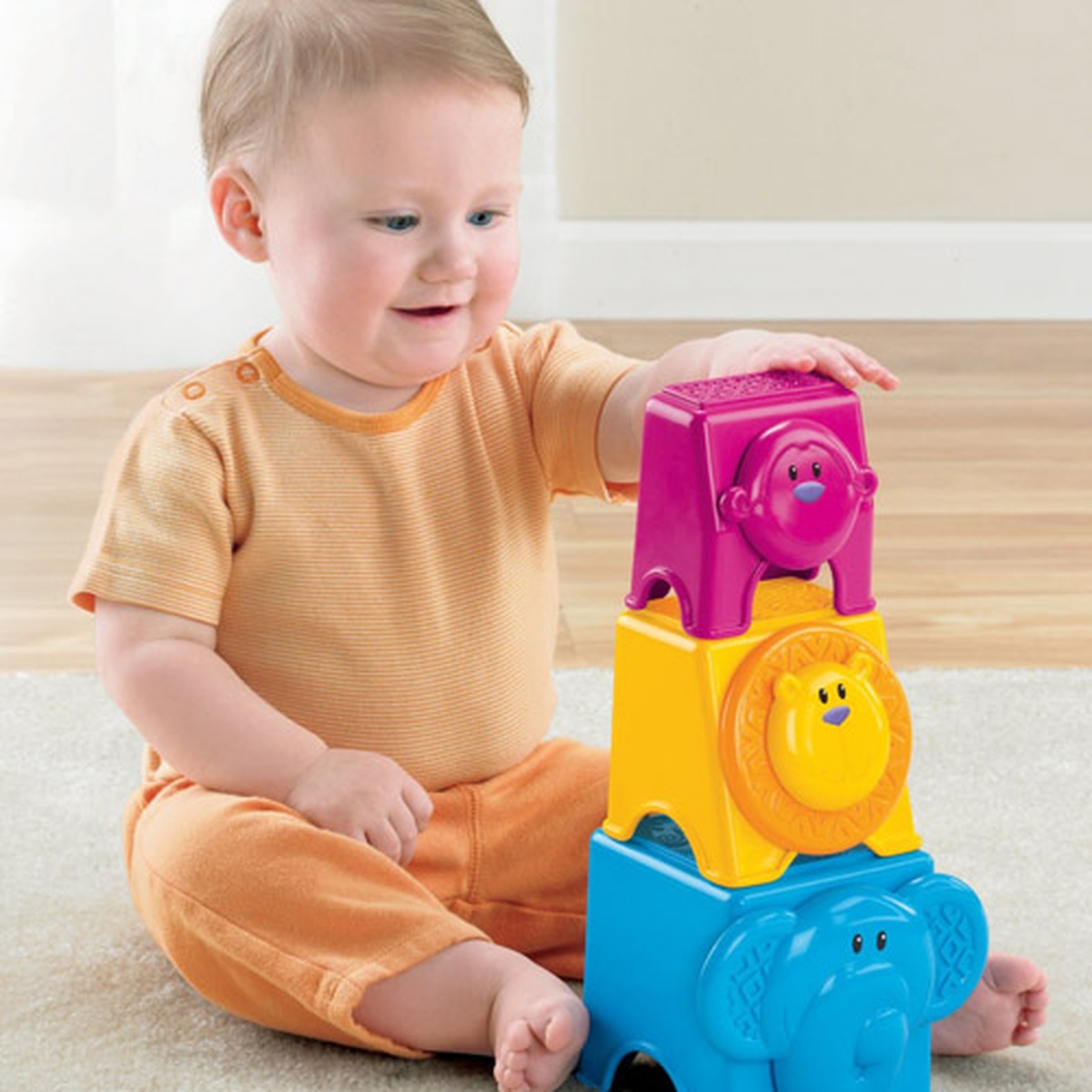 Xếp chồng Fisher Price W3114 - góc nghiêng