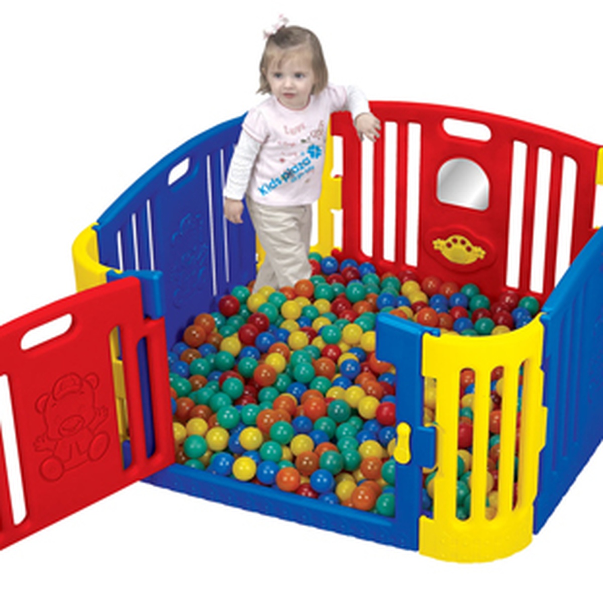 Cũi 3D nhựa - Quây bóng GP8011 - mặt trước
