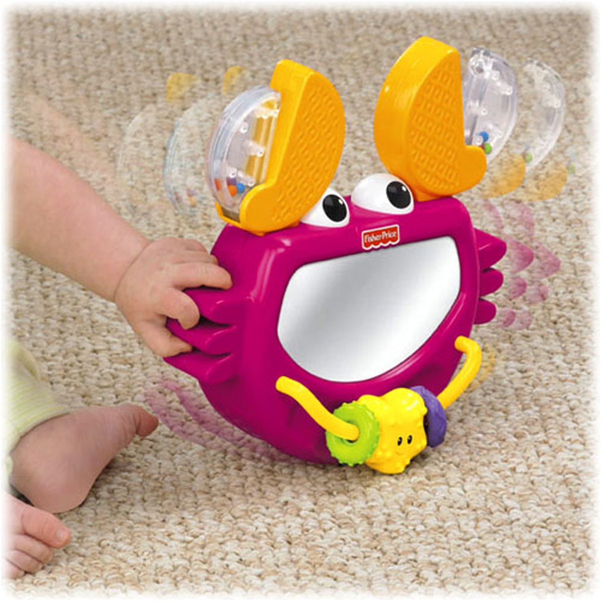 Fisher-Price Growing Baby Clack and Play Crab - W3111 - mặt sau