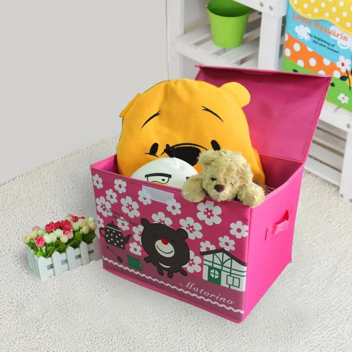 Thùng đựng đồ Skip hop in hình - mặt phải