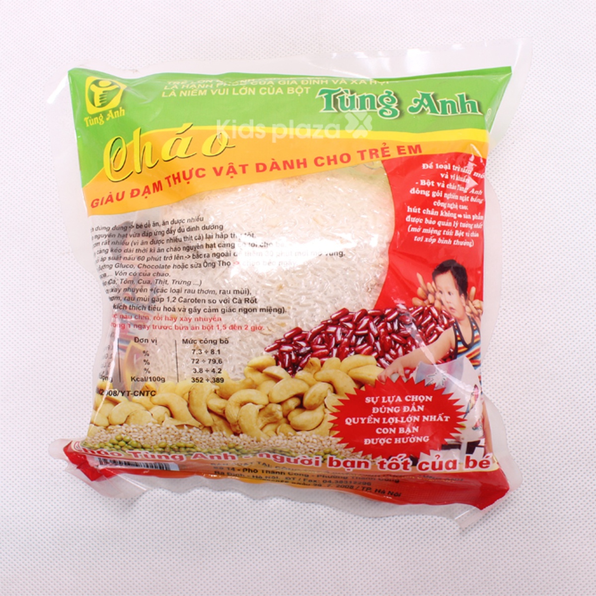 Cháo giàu đạm nguyên hạt - mặt trước
