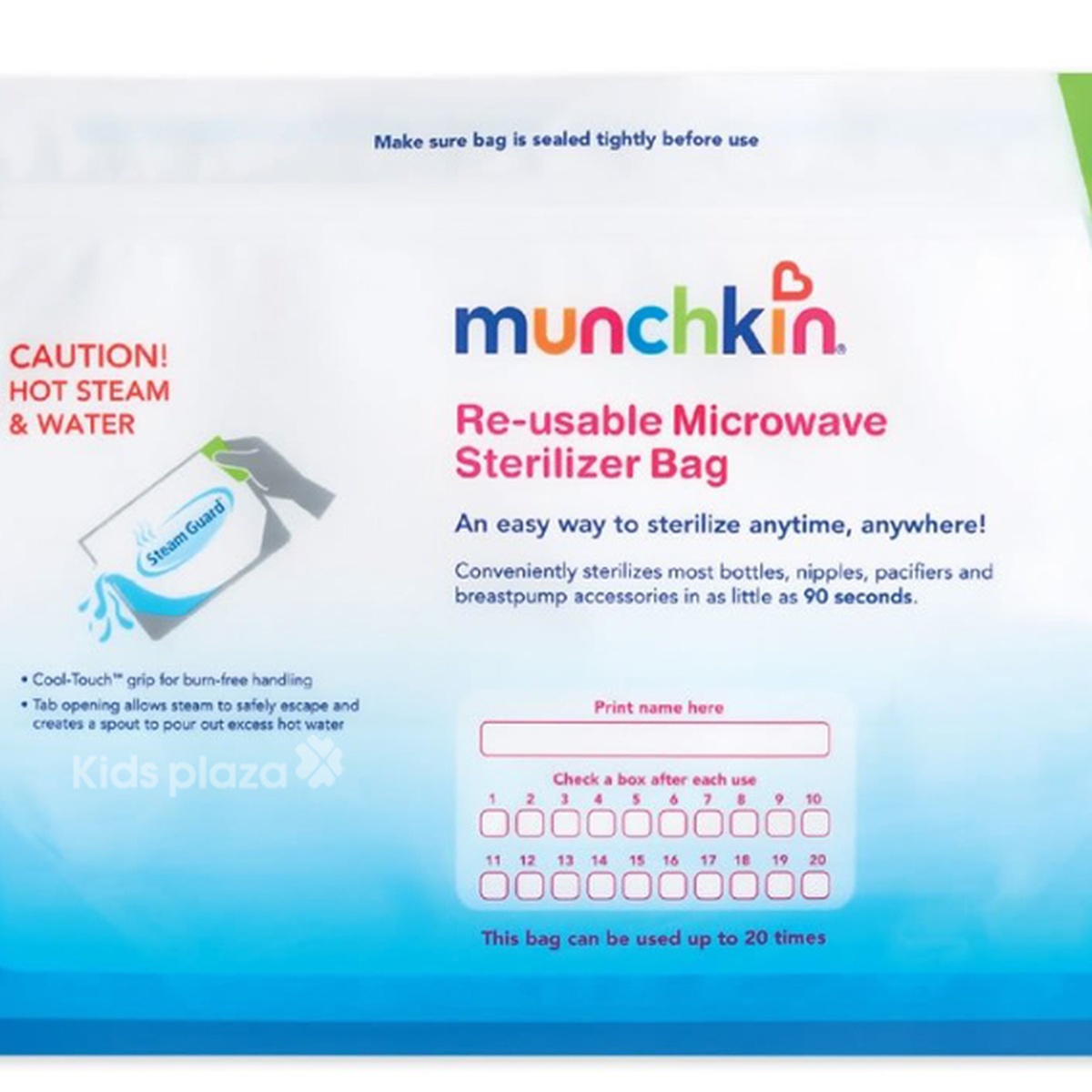 Bộ 6 túi tiệt trùng Munchkin 11003 - mặt trước