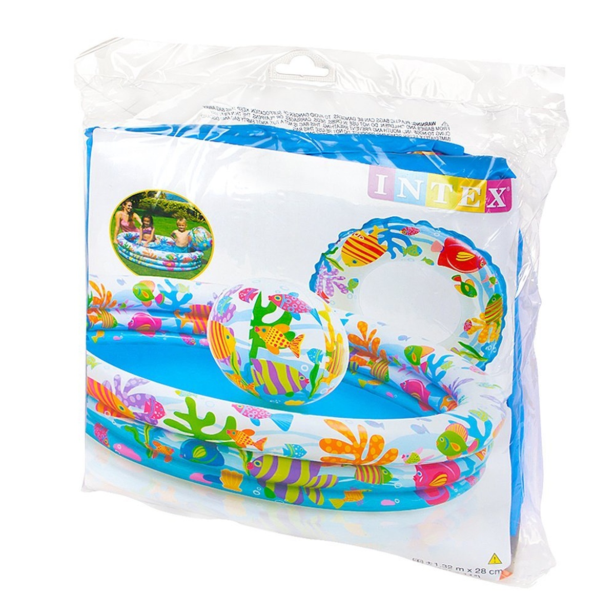 Bể bơi phao 3 tầng hình tròn Intex 59469 - mặt sau