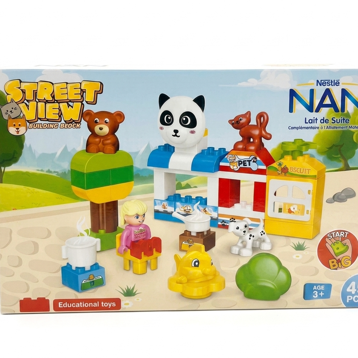 Do choi xep khoi duong pho Nan KM - mặt trước