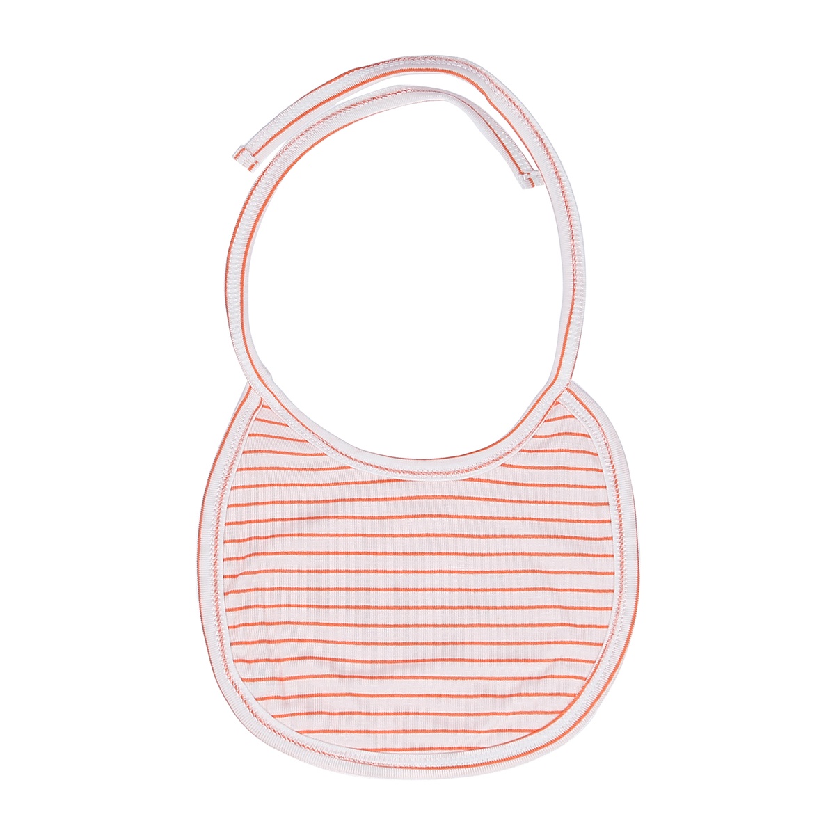 Yếm cho bé sơ sinh 2 mặt Otis KidsPlaza in JR ND21H (Kẻ Cam) - mặt trái
