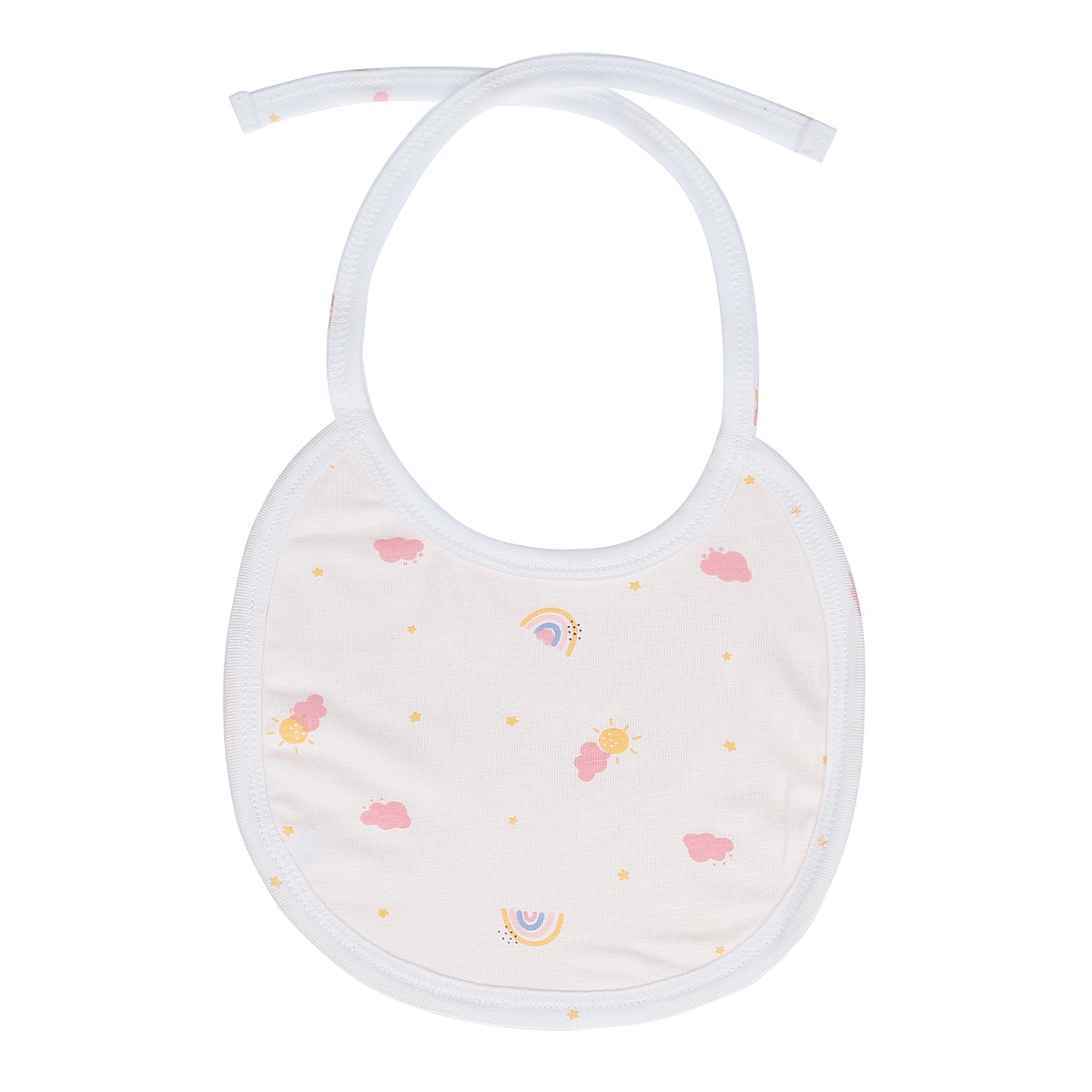 Yếm cho bé sơ sinh 2 mặt Otis KidsPlaza in Cute Girls ND21H (Vàng) - mặt phải