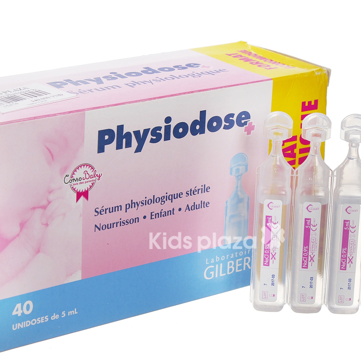 Nước muối Physiodose 0,9% - mặt trái