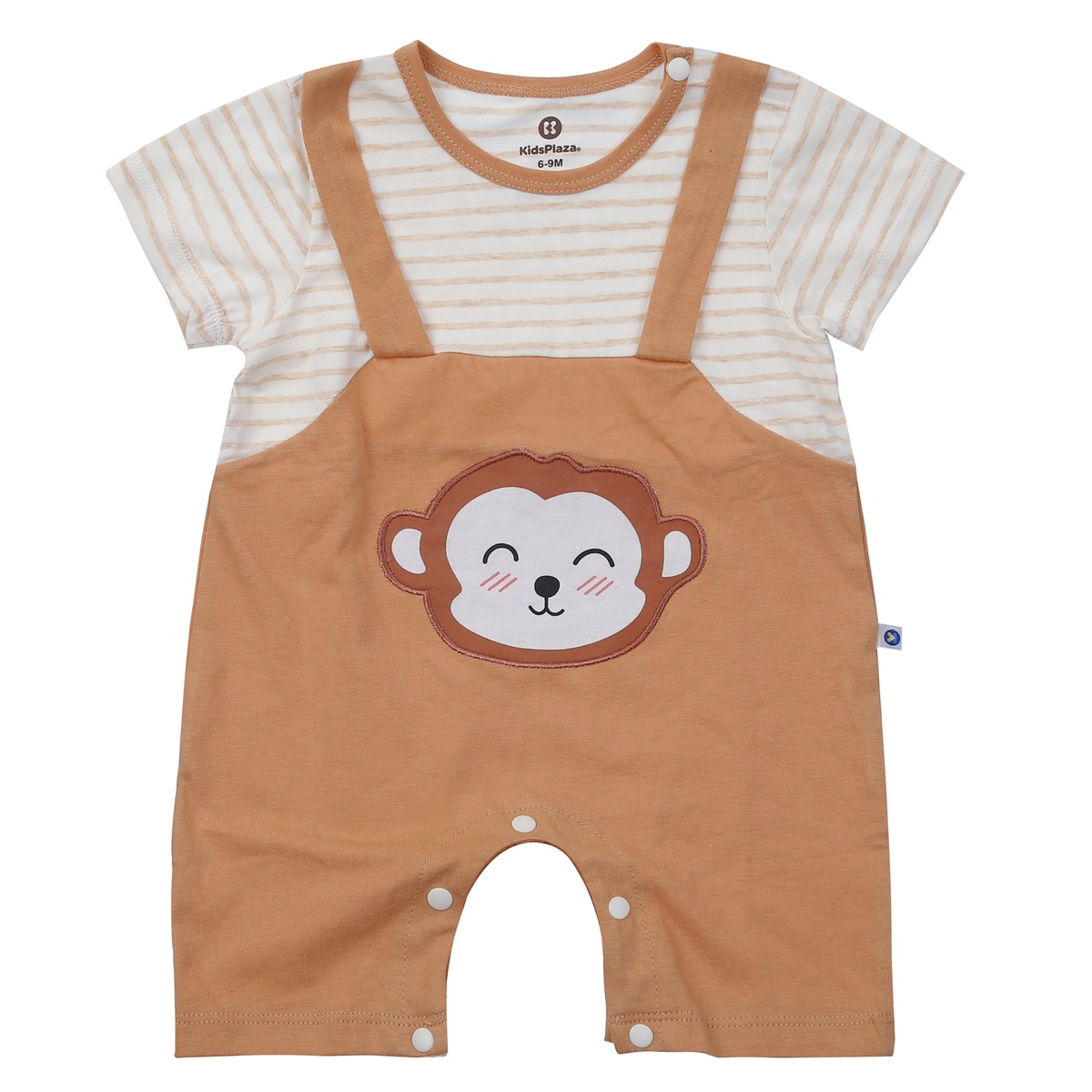 Body cộc tay bé trai KidsPlaza in hình khỉ HN24H (Kẻ nâu)