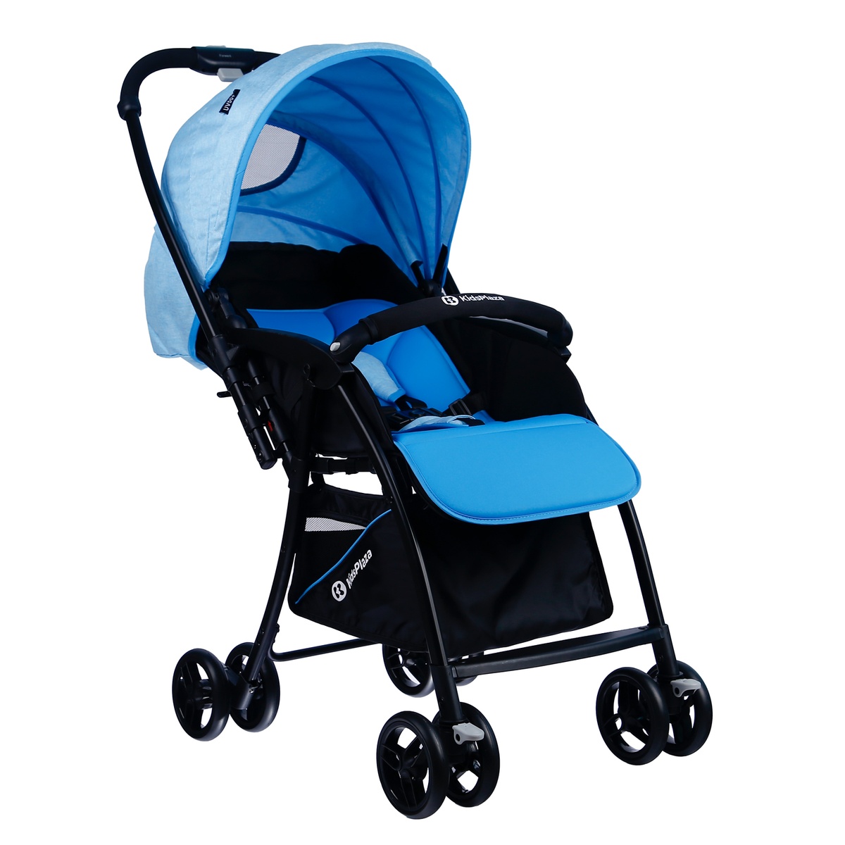 Xe đẩy cho bé KidsPlaza Compact 319 Linen premium (Xanh Dương) - mặt trái