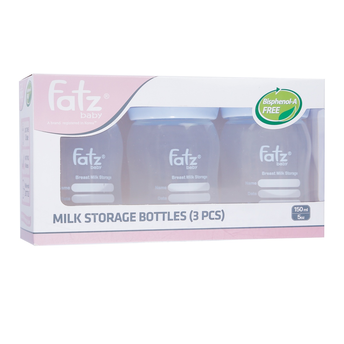 Bình trữ sữa cổ rộng Fatz Baby FB0120 150ml  - mặt phải