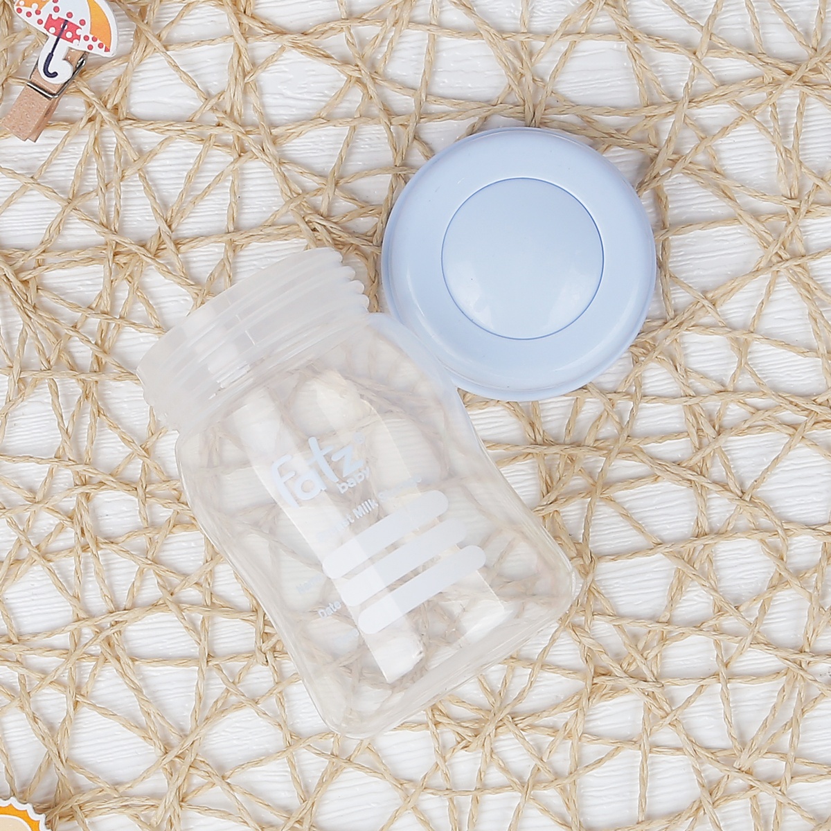 Bình trữ sữa cổ rộng Fatz Baby FB0120 150ml  - mặt trái