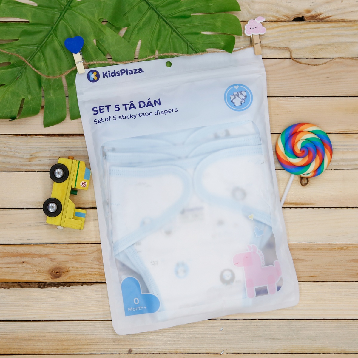 Set 5 tã dán KidsPlaza BA21 3M (Xanh Dương)
