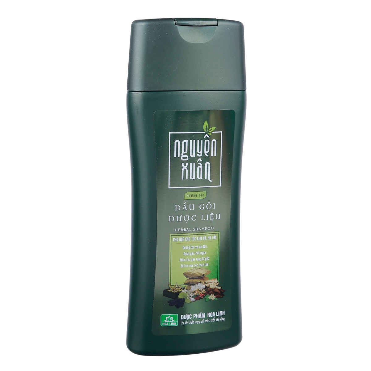 Dầu gội dược liệu Nguyên Xuân màu xanh 200ml  - hình 6