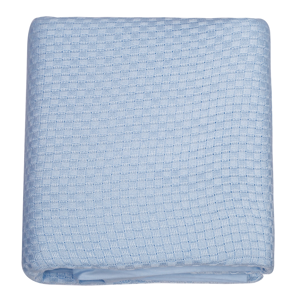 Chăn lưới sợi tre cho bé KidsPlaza AC21 (Xanh) - mặt sau