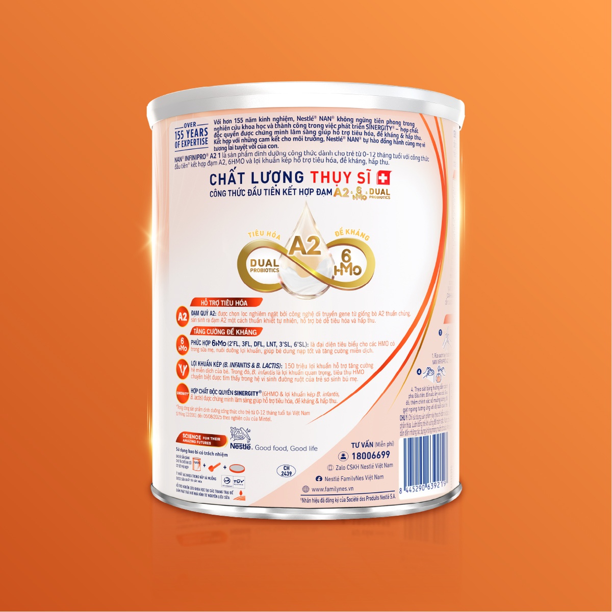 Sữa Nan InfiniPro A2 6HMO số 1 (cho bé 0-12 tháng) 400g - hình 6