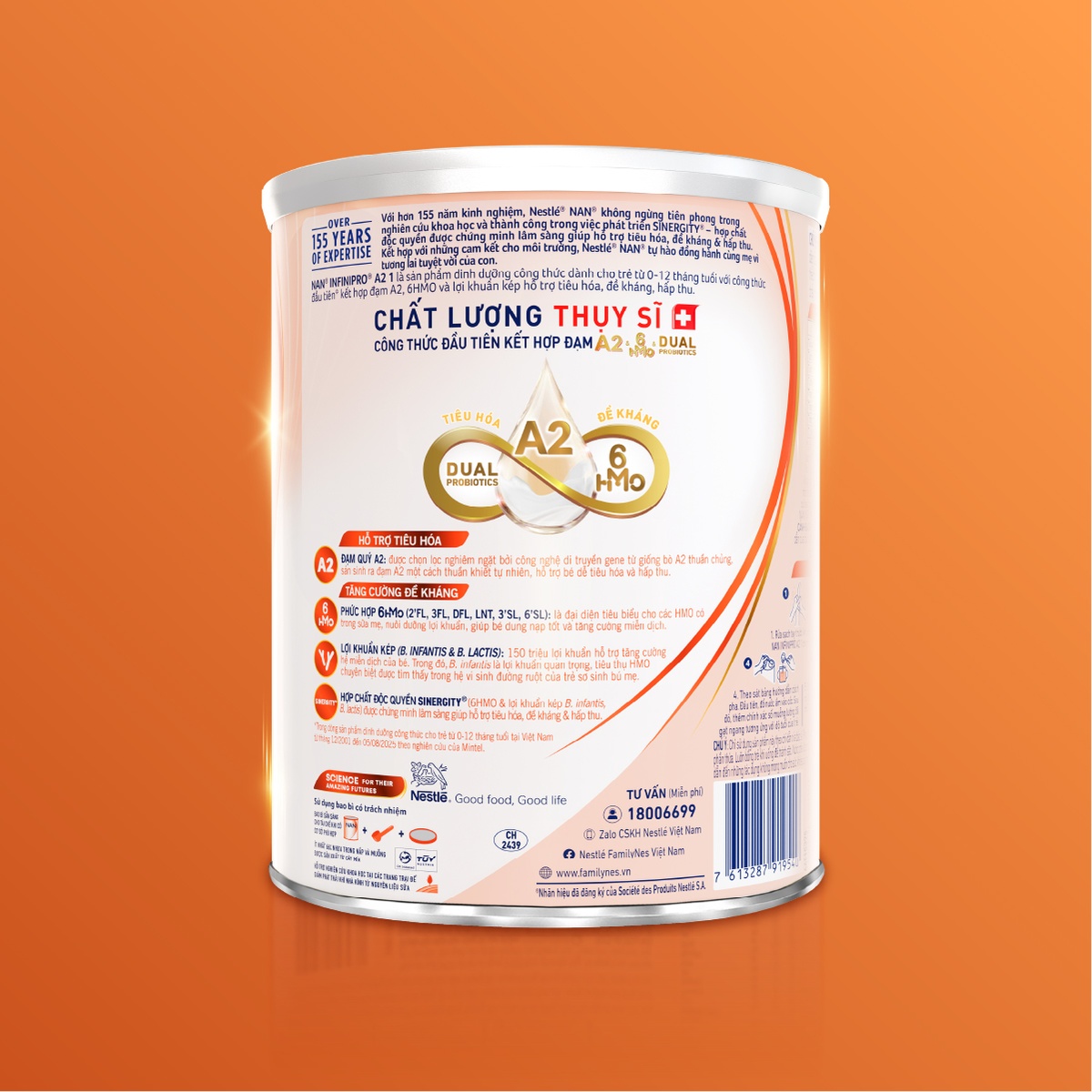 Sữa Nan InfiniPro A2 6HMO số 1 (cho bé 0-12 tháng) 800g - hình 6