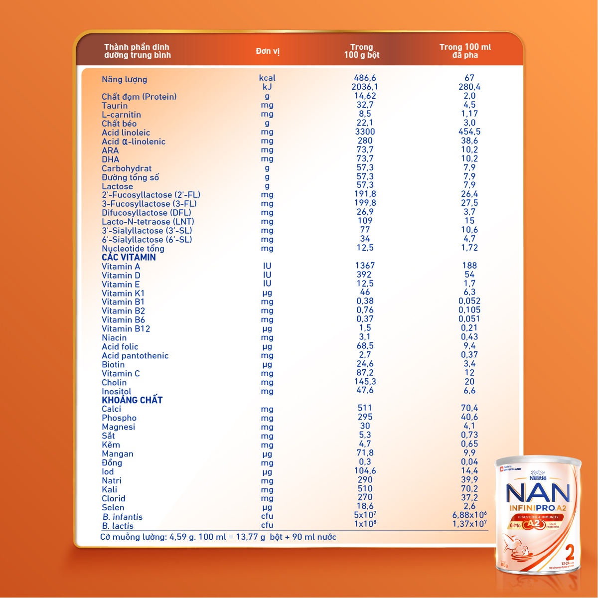 Sữa Nan Infinipro A2 6HMO số 2 (cho bé 1-2 tuổi) 800g - hình 7