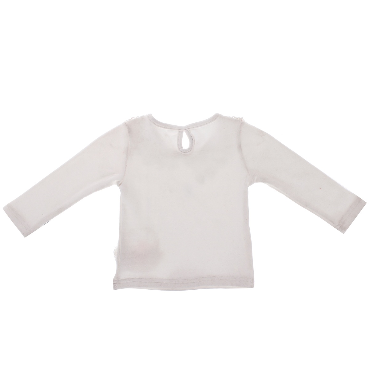 Áo dài cotton có túi bé gái 0318 - mặt sau
