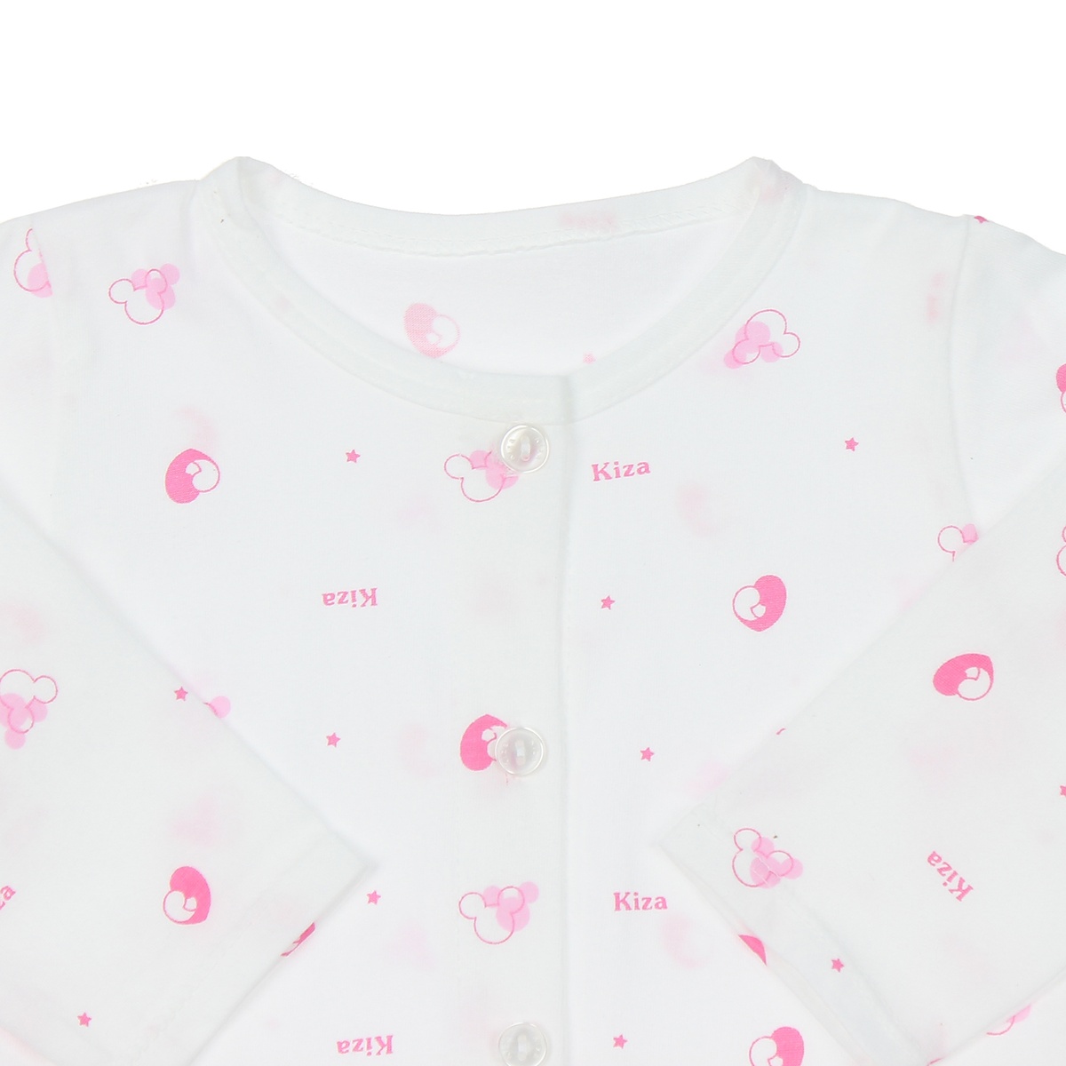 Áo dài tay sơ sinh KIZA  in hình chuột TH 0-3M - mặt sau