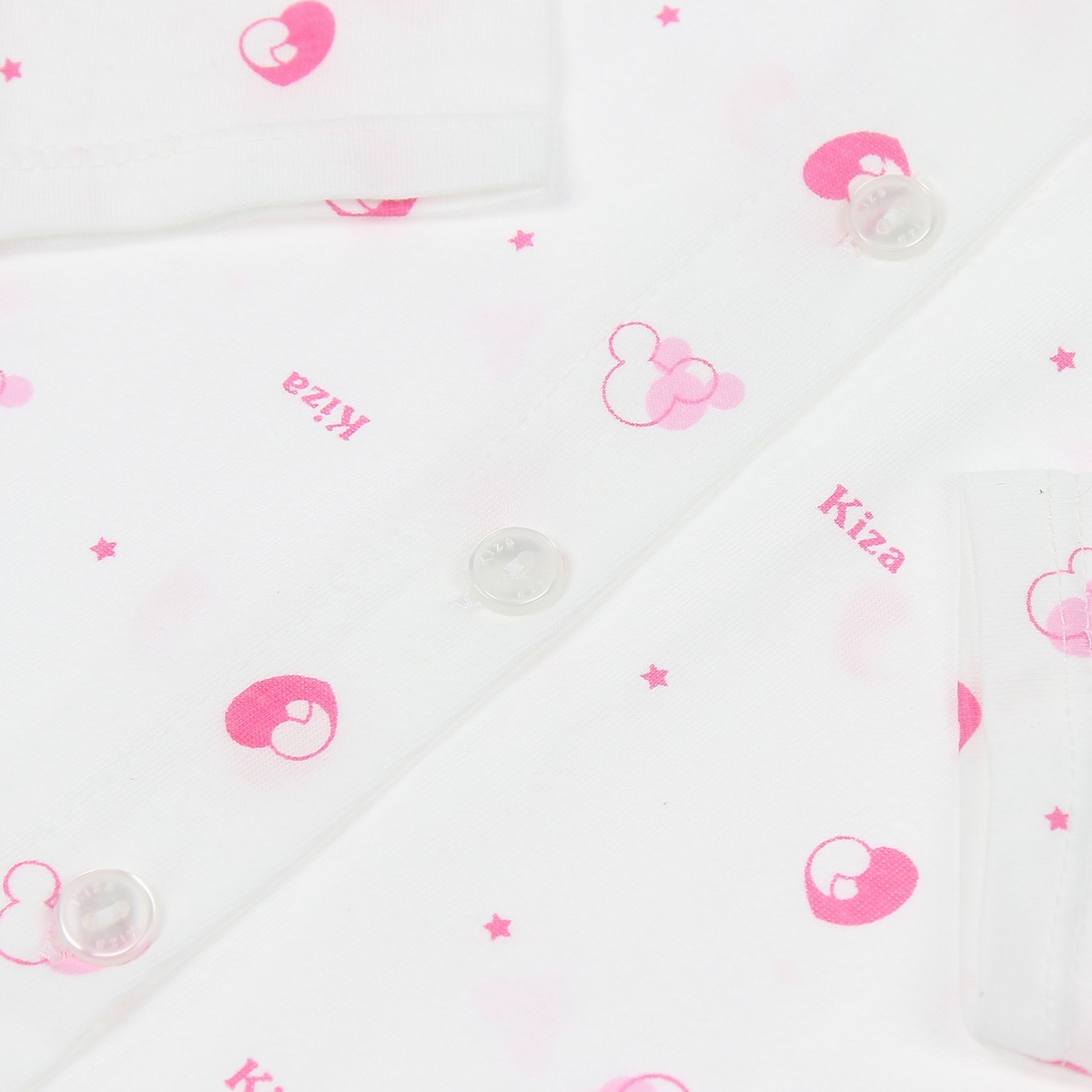Áo dài tay sơ sinh KIZA  in hình chuột TH 12-18M - mặt phải