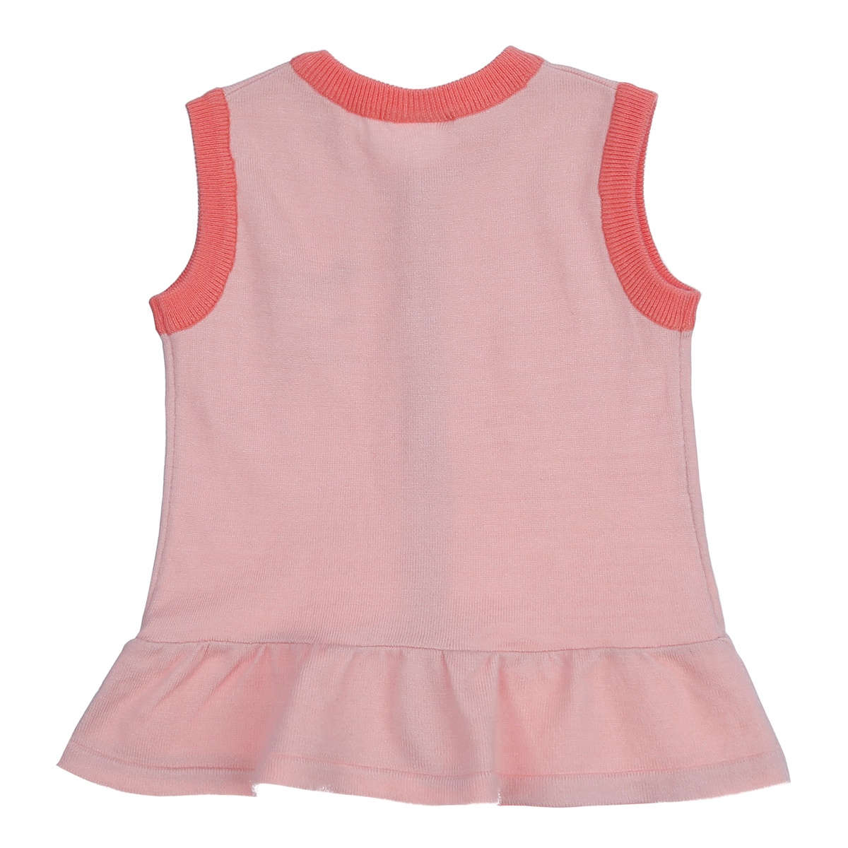 Áo len gile Hello bé gái KidsPlaza ND21D (Hồng Cam Nhạt) - góc nghiêng