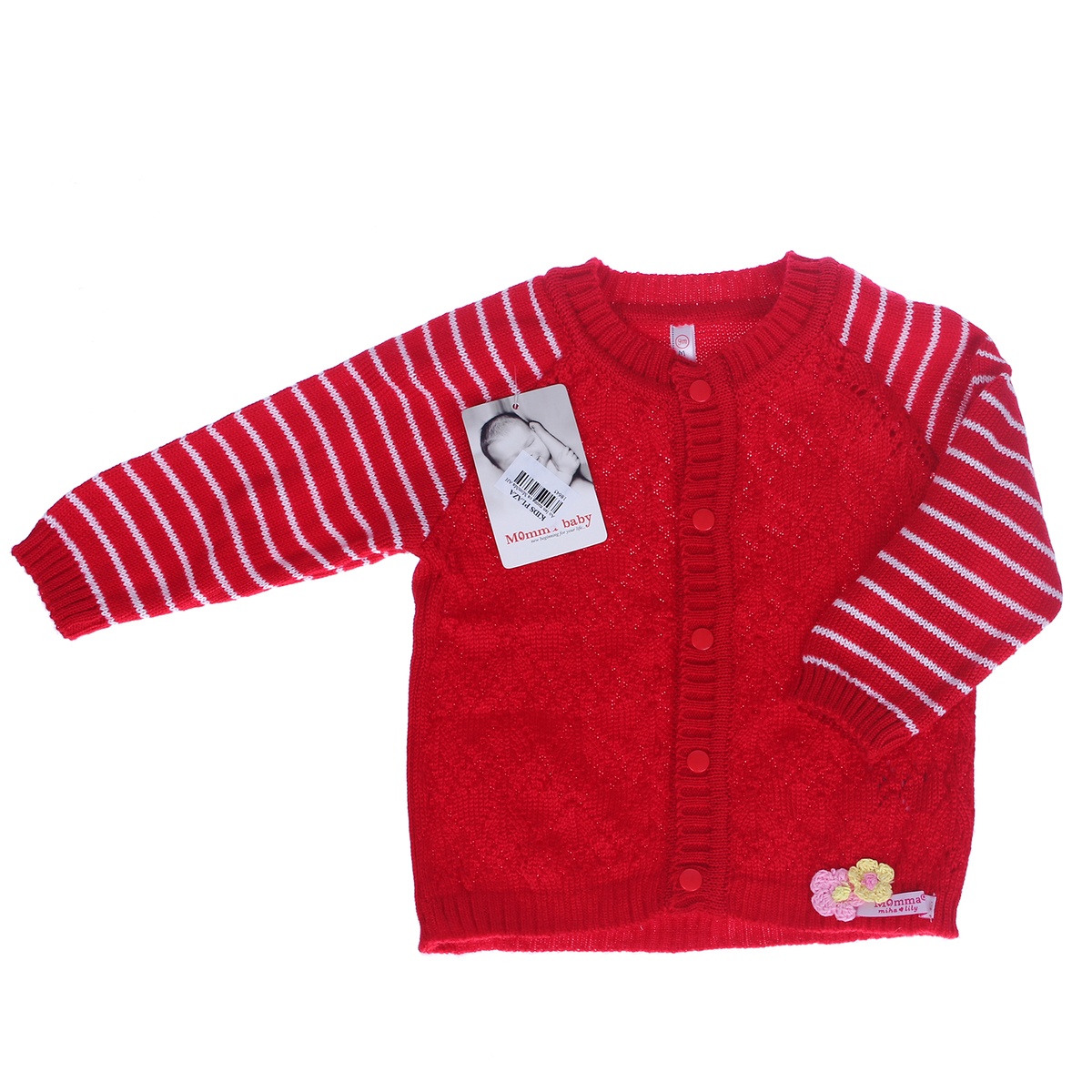 Áo len xương cá Momma - mặt sau