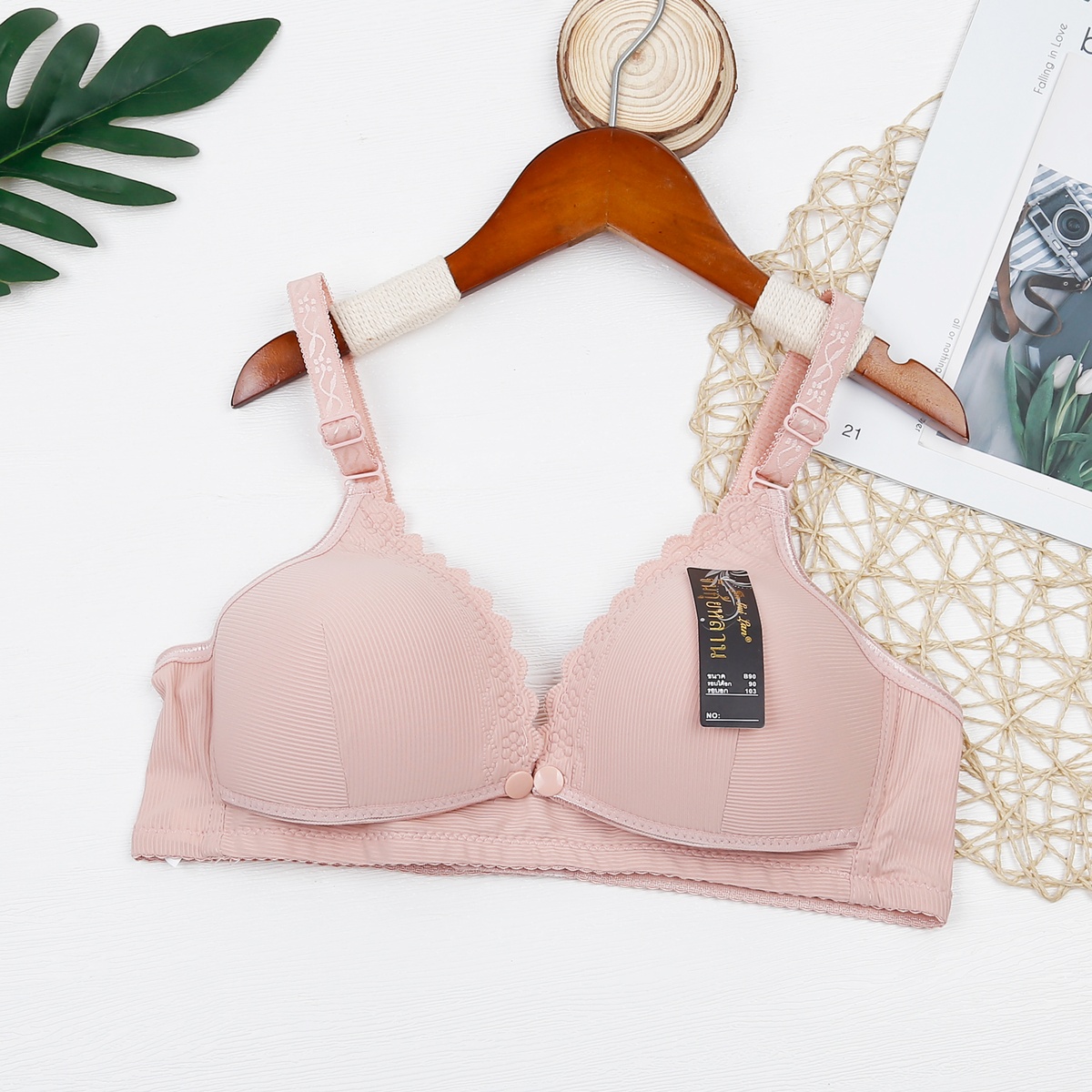 Áo lót khuy bấm 288 AC23 (Hồng) size 42