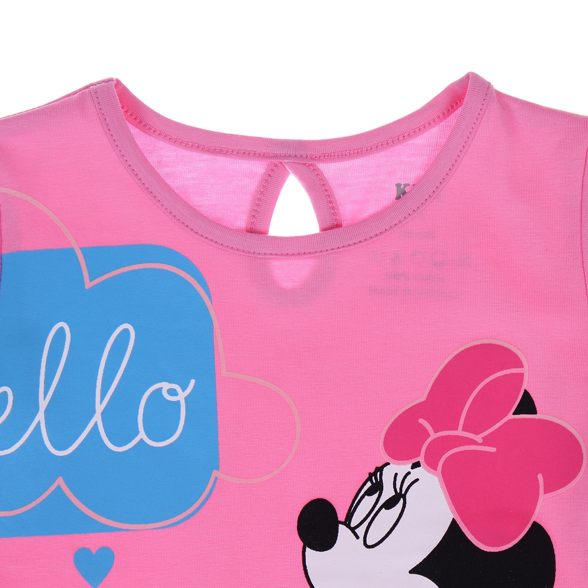 Áo tay dài bé gái in Hello chuột Kiza  - mặt sau