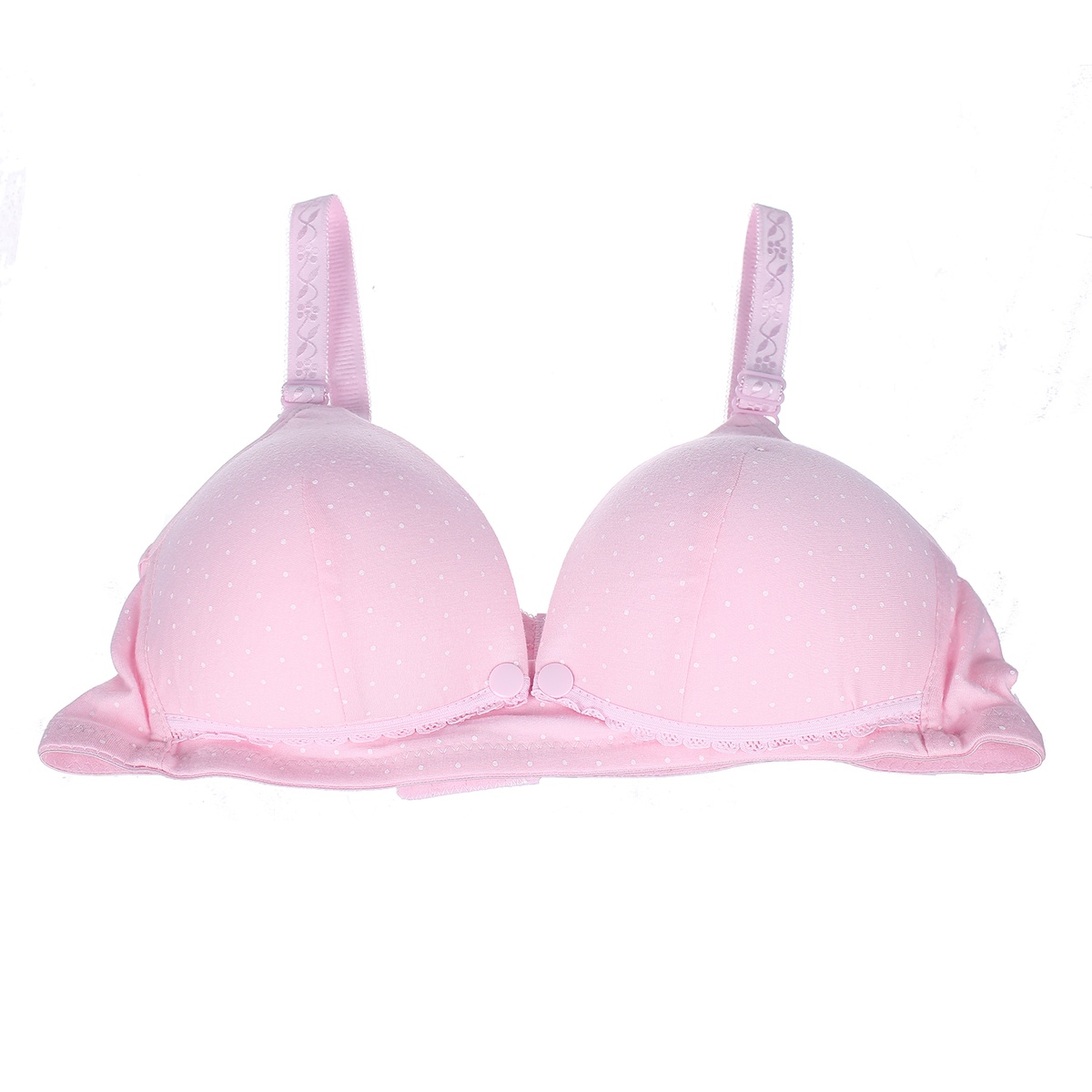 Áo lót ngực cho con bú có đệm khuy bấm GB size 95 - mặt trước