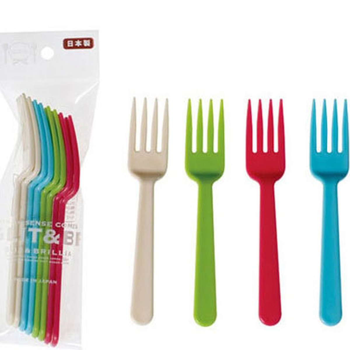  Bộ nĩa nhựa 8 cái - mặt trái