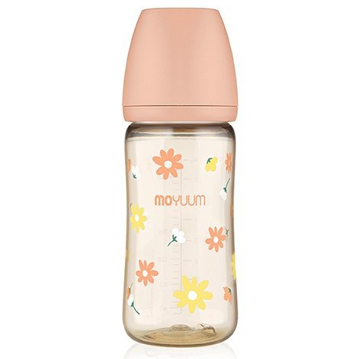 Bình sữa Moyuum PPSU Daisy hoa cúc 270ml - mặt trước