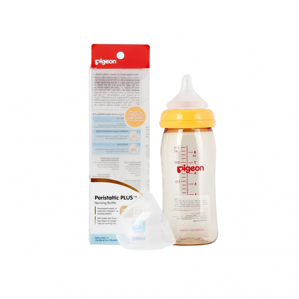 Bình Sữa Pigeon PPSU 240ml - mặt trước