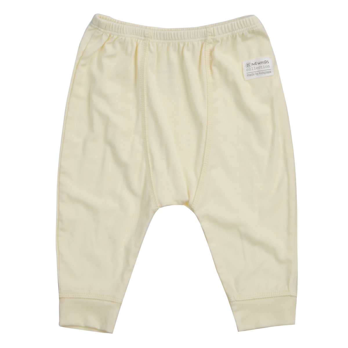 Bộ quần áo dài sơ sinh cài lệch KidsPlaza Otis ND24H (Trắng vàng) 0-3M  - góc nghiêng