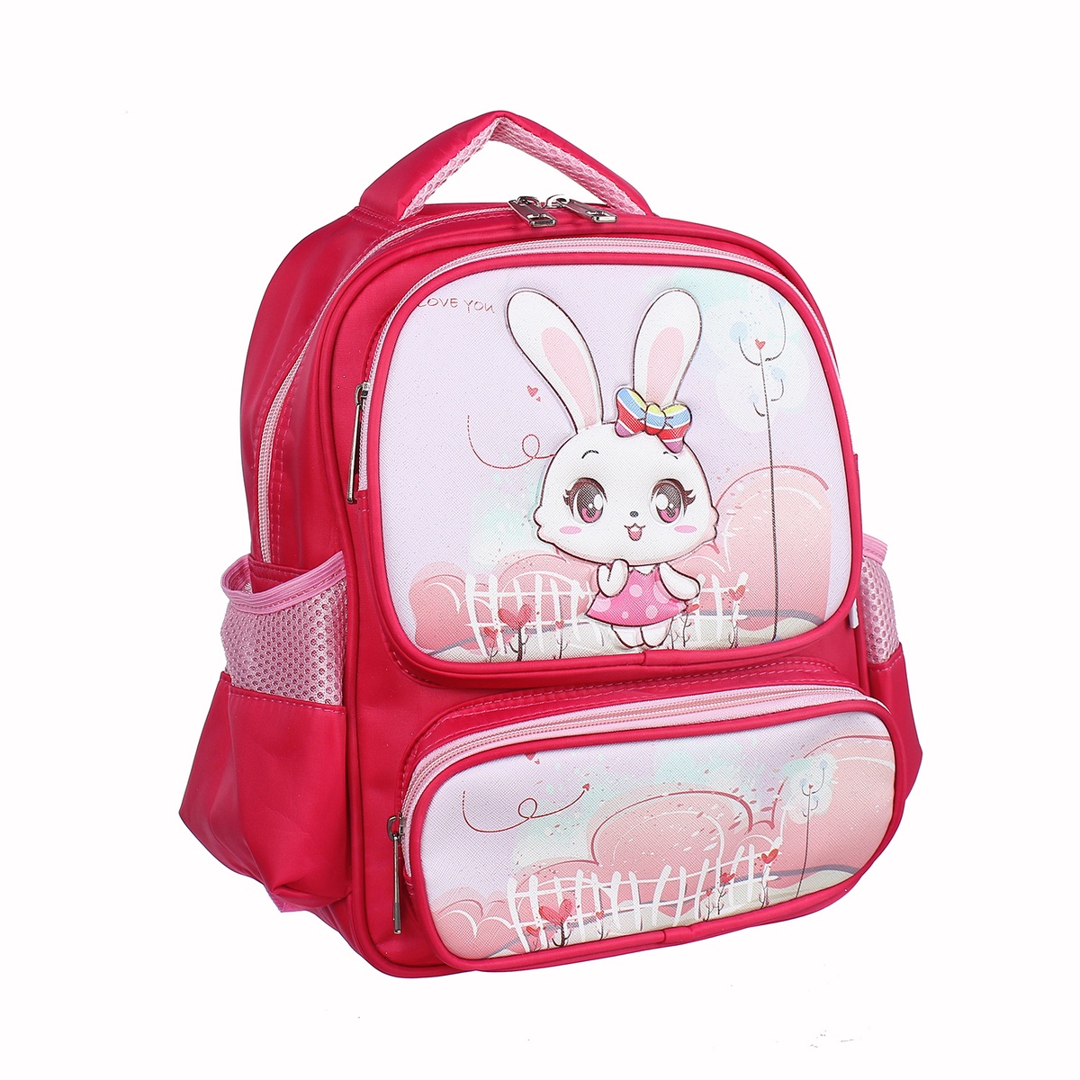 Balo cho bé gái Mamago in thỏ Rabbit 82080 12" - mặt trái