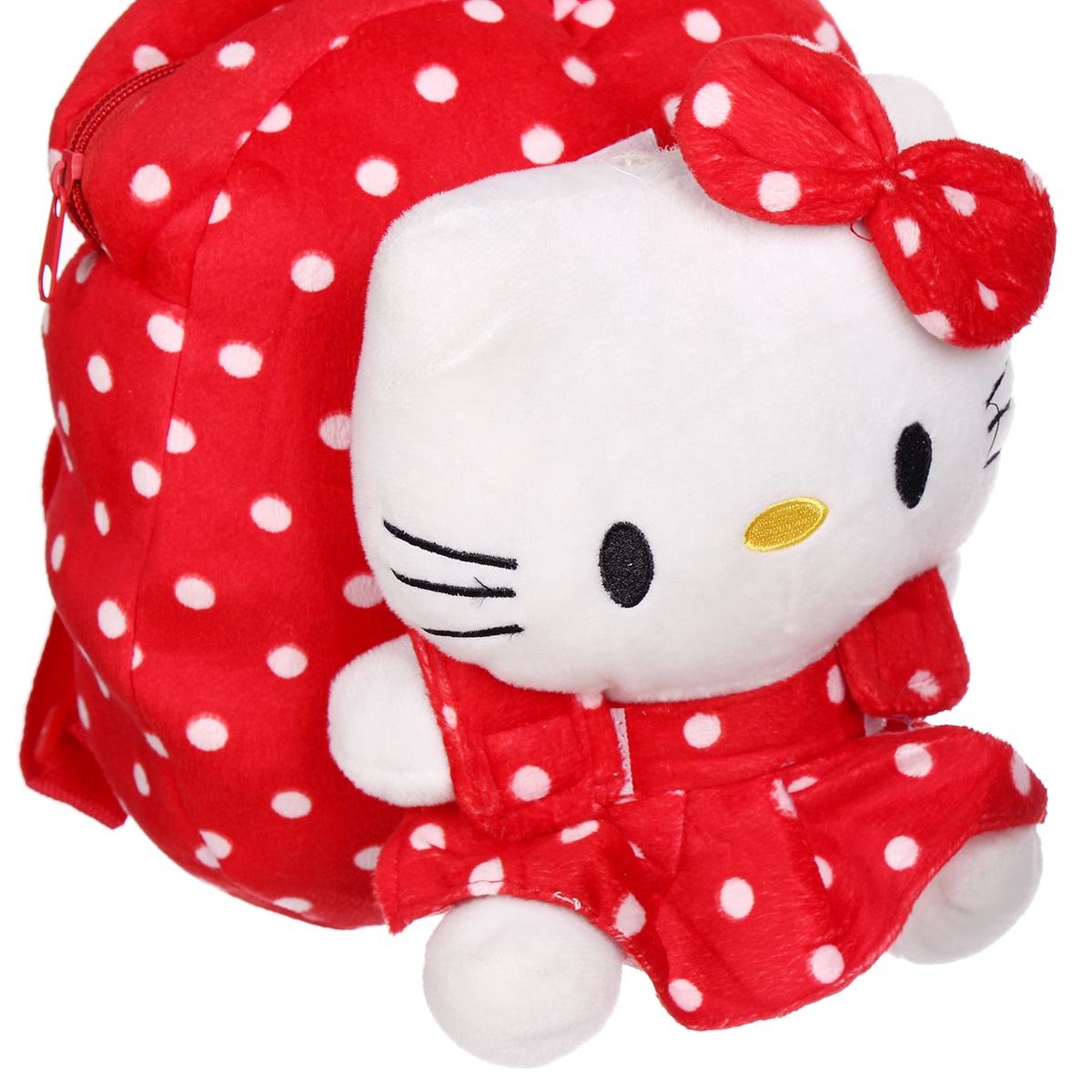 Balo Hello Kitty chấm bi - mặt trái