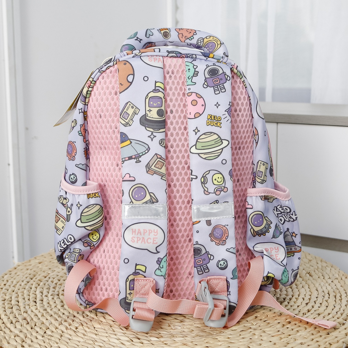 Balo KidsPlaza hình tên lửa 25KP-BP07 (Tím) - mặt trái
