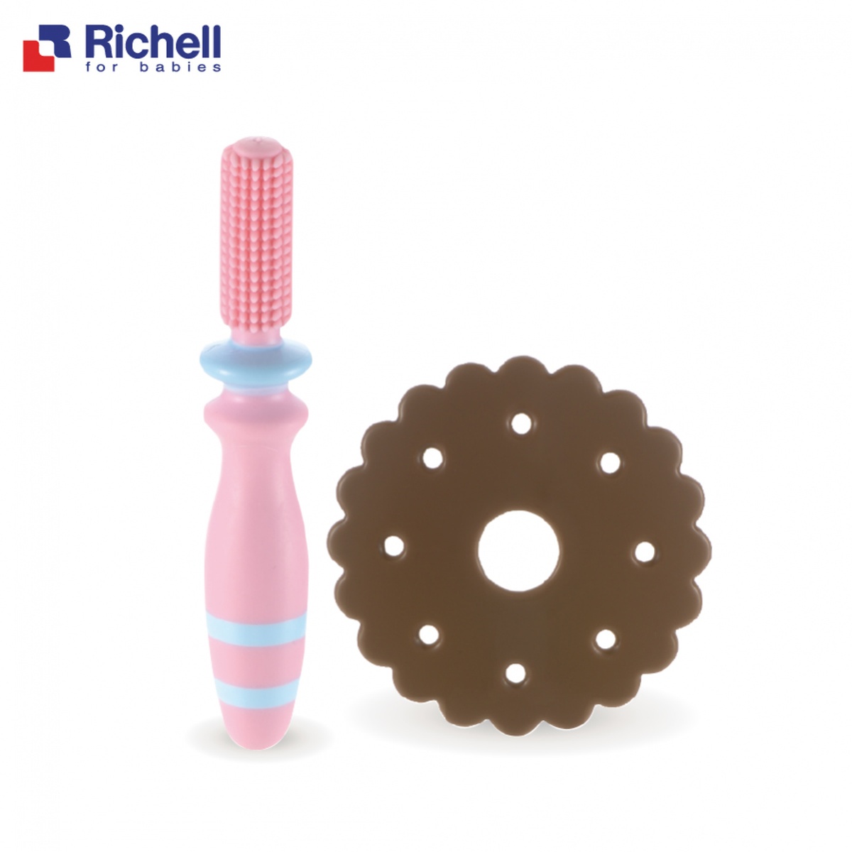 Bàn chải bước 2 Richell RC20108 (6M+) - mặt trái
