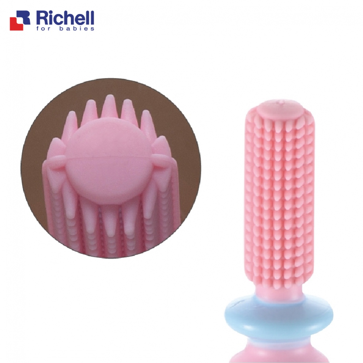 Bàn chải bước 2 Richell RC20108 (6M+) - mặt phải