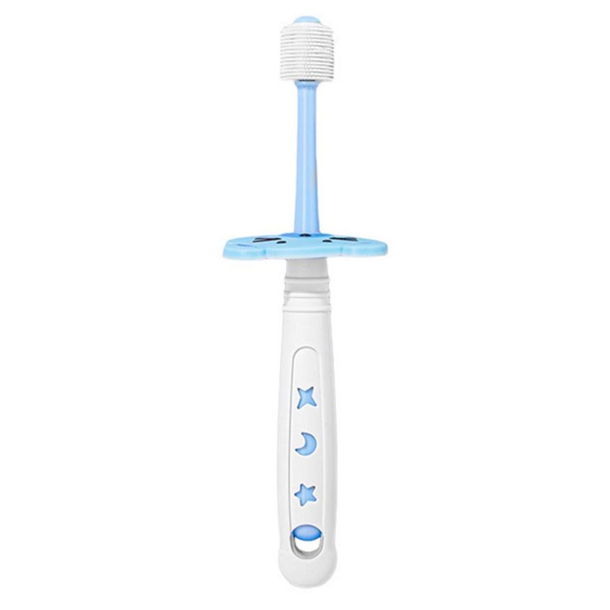 Bàn chải đánh răng Duola Duobu xoay 360 độ siêu mềm cho bé từ 18 tháng tuổi (Màu ngẫu nhiên) - mặt trái