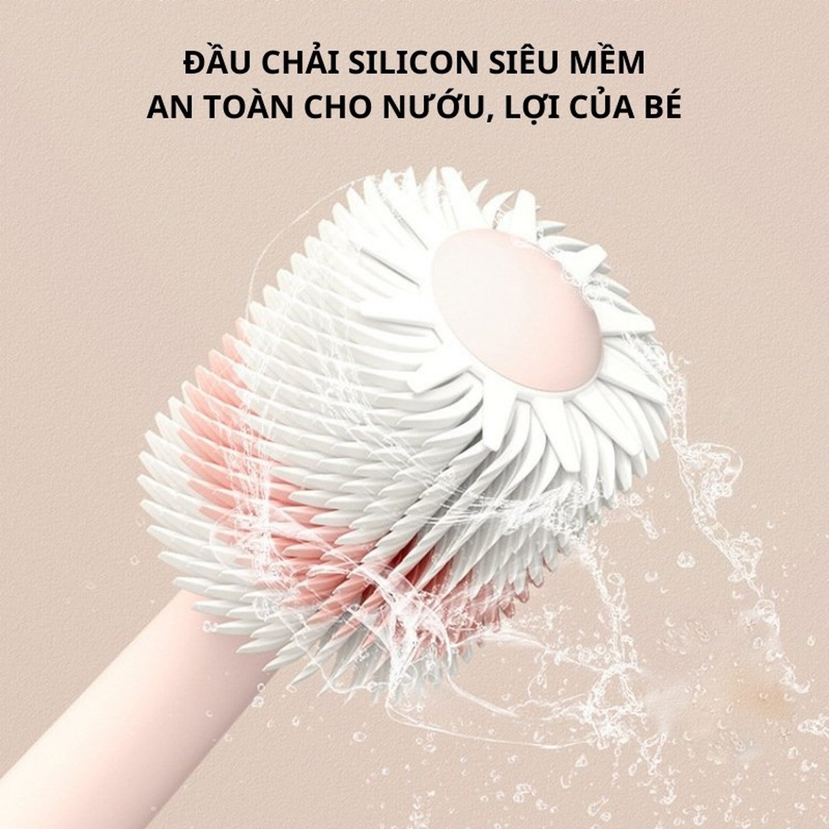 Bàn chải đánh răng Duola Duobu xoay 360 độ siêu mềm cho bé từ 18 tháng tuổi (Màu ngẫu nhiên) - hình 7