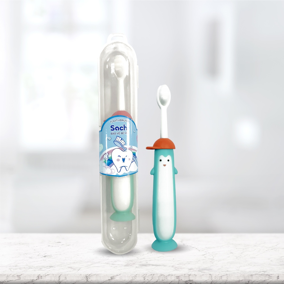Bàn chải đánh răng siêu mềm Sachi 6M+ (Mẫu ngẫu nhiên) - mặt trái