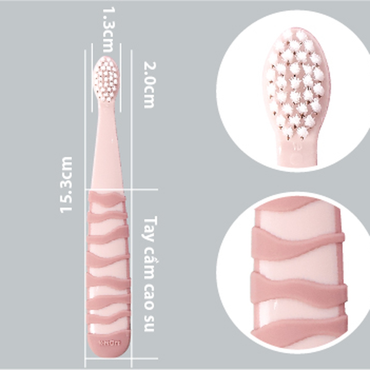  Bàn chải đánh răng trẻ em K-Mom KM13217 (Nâu) 12-36M - hình 7