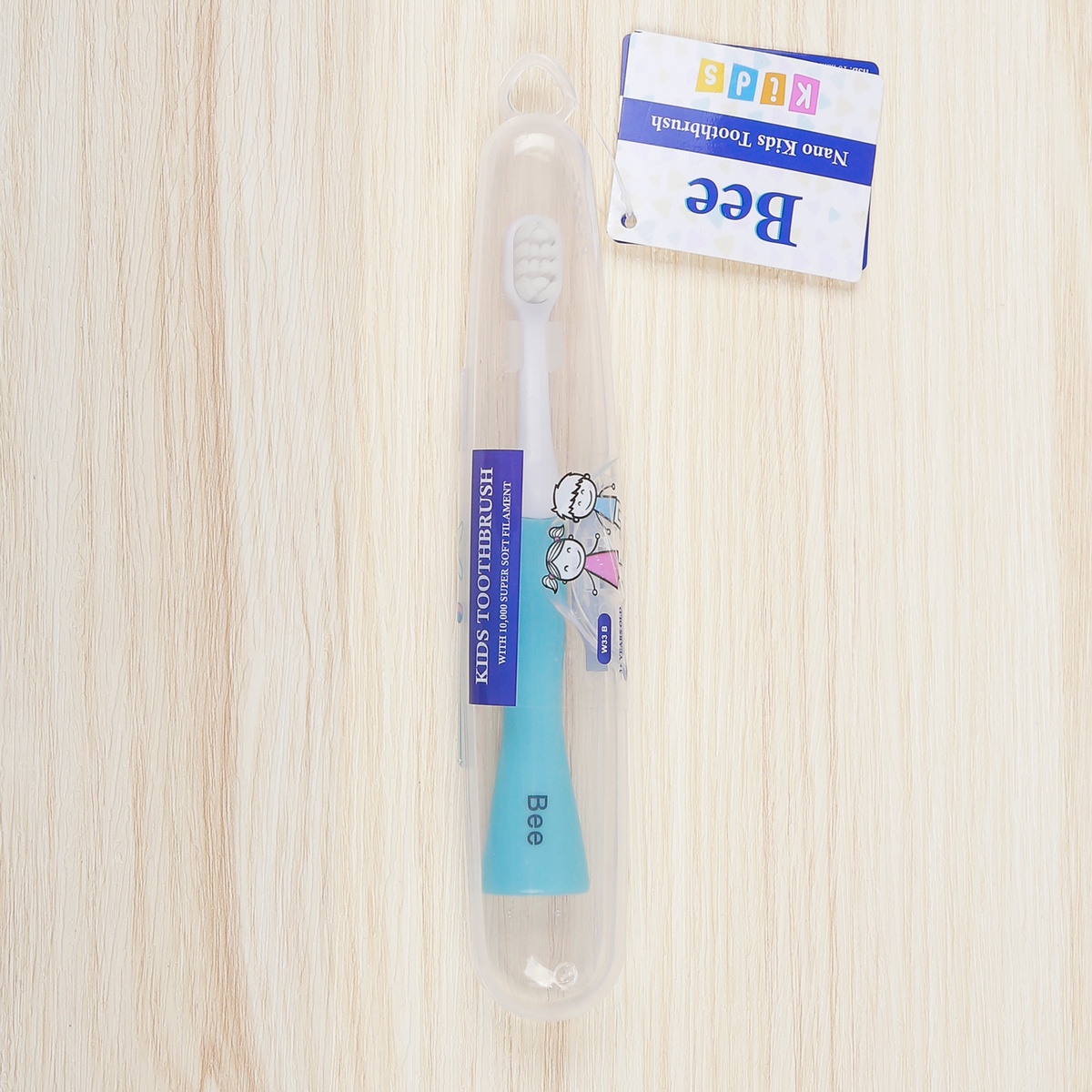 Bàn chải trẻ em Bee W33B lông siêu mềm (Màu ngẫu nhiên) - mặt sau