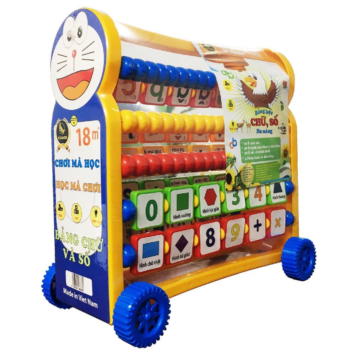 Bảng chữ số đa năng Đô-Rê-Mon VJG038 - mặt phải