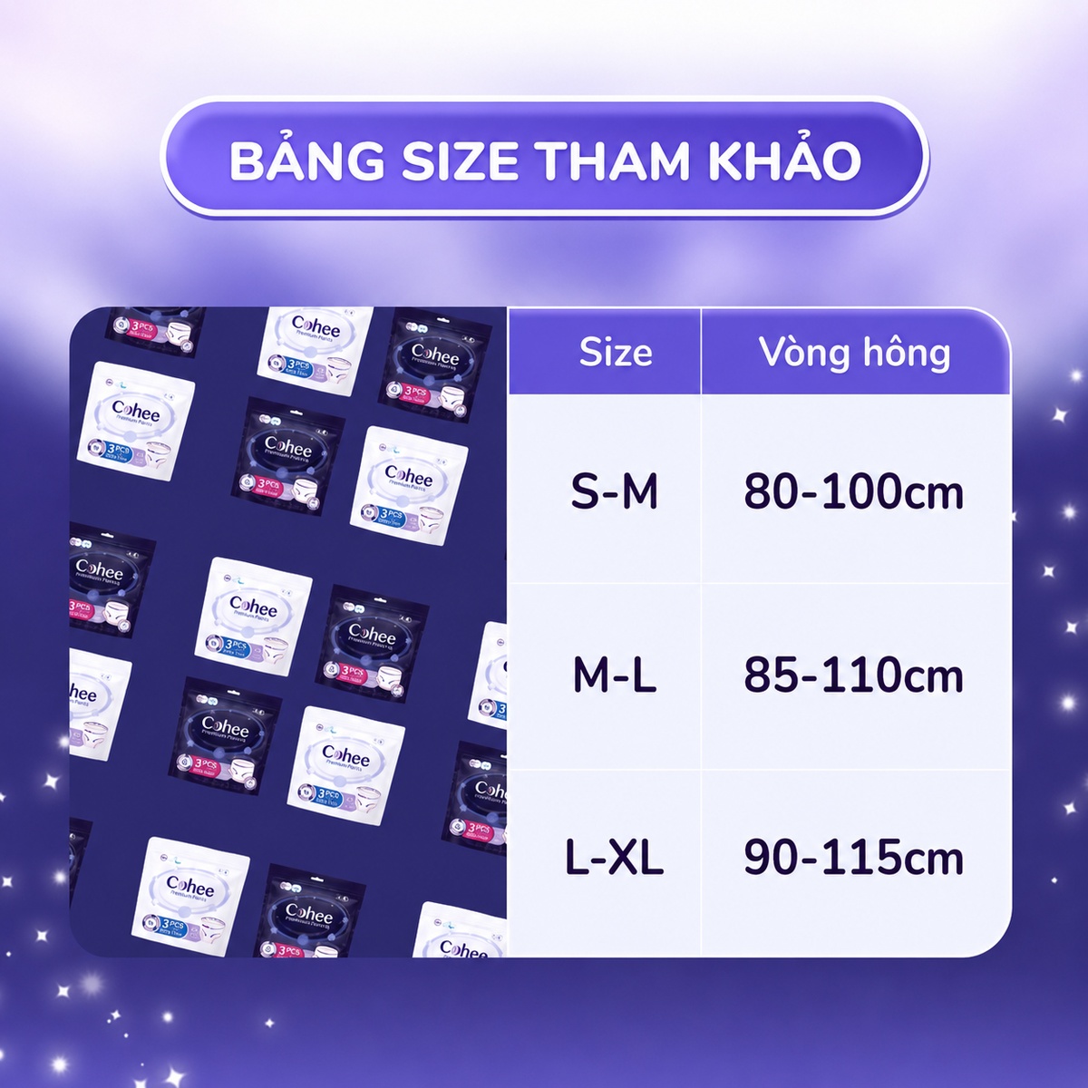 Băng quần Cohee ban ngày size L-XL (5 miếng) - hình 6
